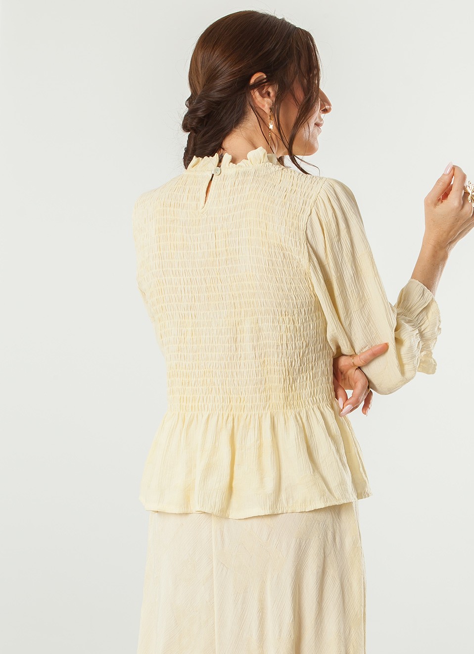Blusa nido de abeja