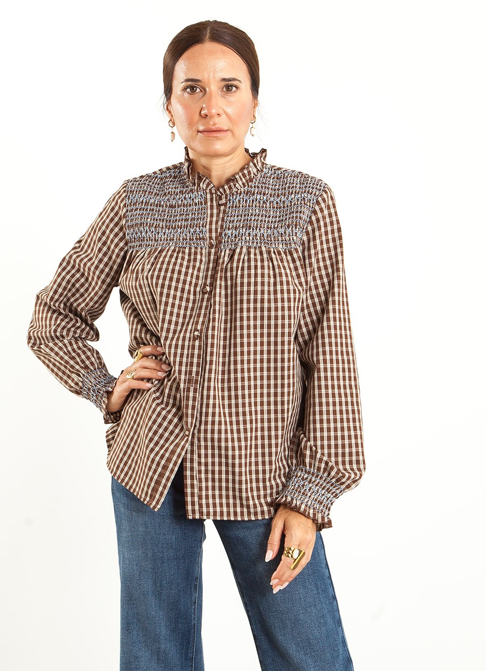 Camisa Cuadros Mujer | Nido de Abeja y Estilo Actual | Premonición.online