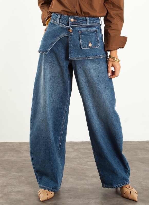 Jeans Balloon Solapa Mujer | Pantalón Vaquero | Premonición.online