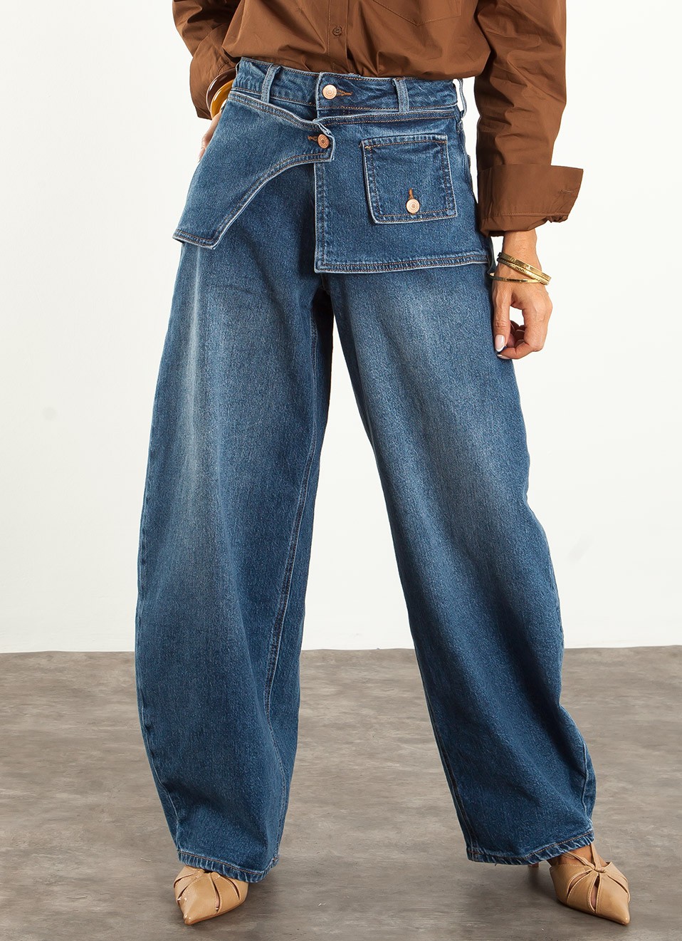 Jeans Balloon Solapa Mujer | Pantalón Vaquero | Premonición.online