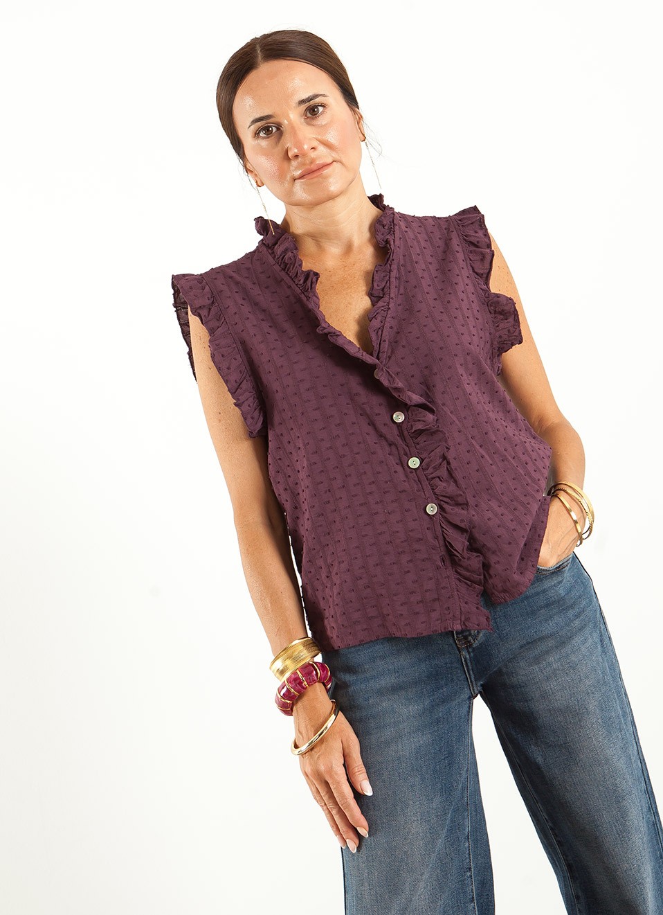 Blusa Piqué Buganvilia Mujer | Elegante y Actual | Premonición.online