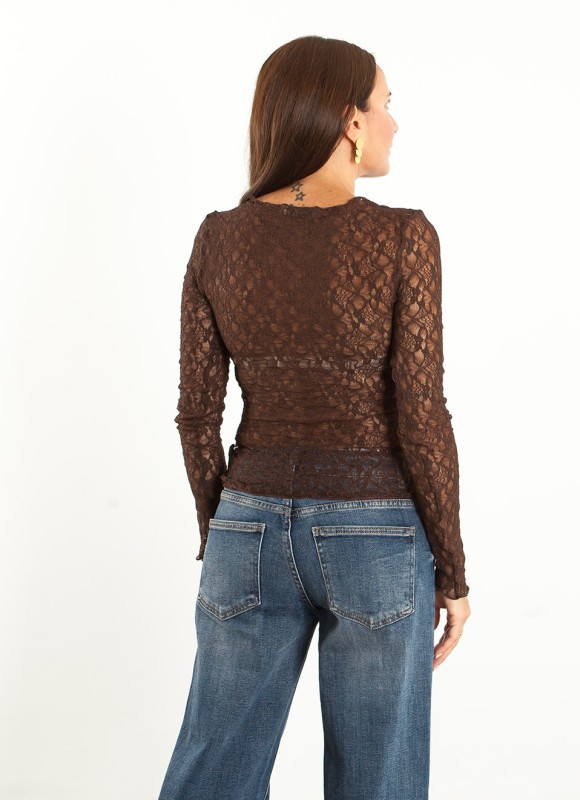 Blusa Transparencias Crochet Mujer | Tendencia | Premonición.online