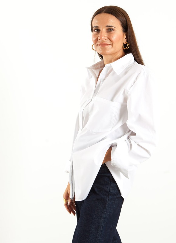 Camisa Popelín Mujer | Básica, Elegante y Versátil | Premonición.online