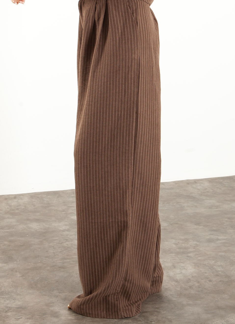 Pantalón Vestir Ancho Rayas Mujer | Elegante | Premonición.online
