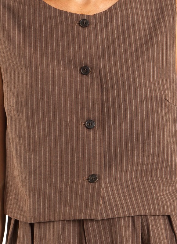 Chaleco de Vestir Rayas Mujer | Elegante y Actual | Premonición.online