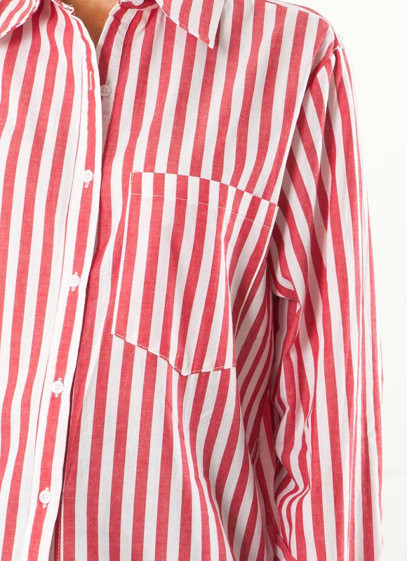 Camisa Rayas Oxford Mujer | Elegante y Versátil | Premonición.online