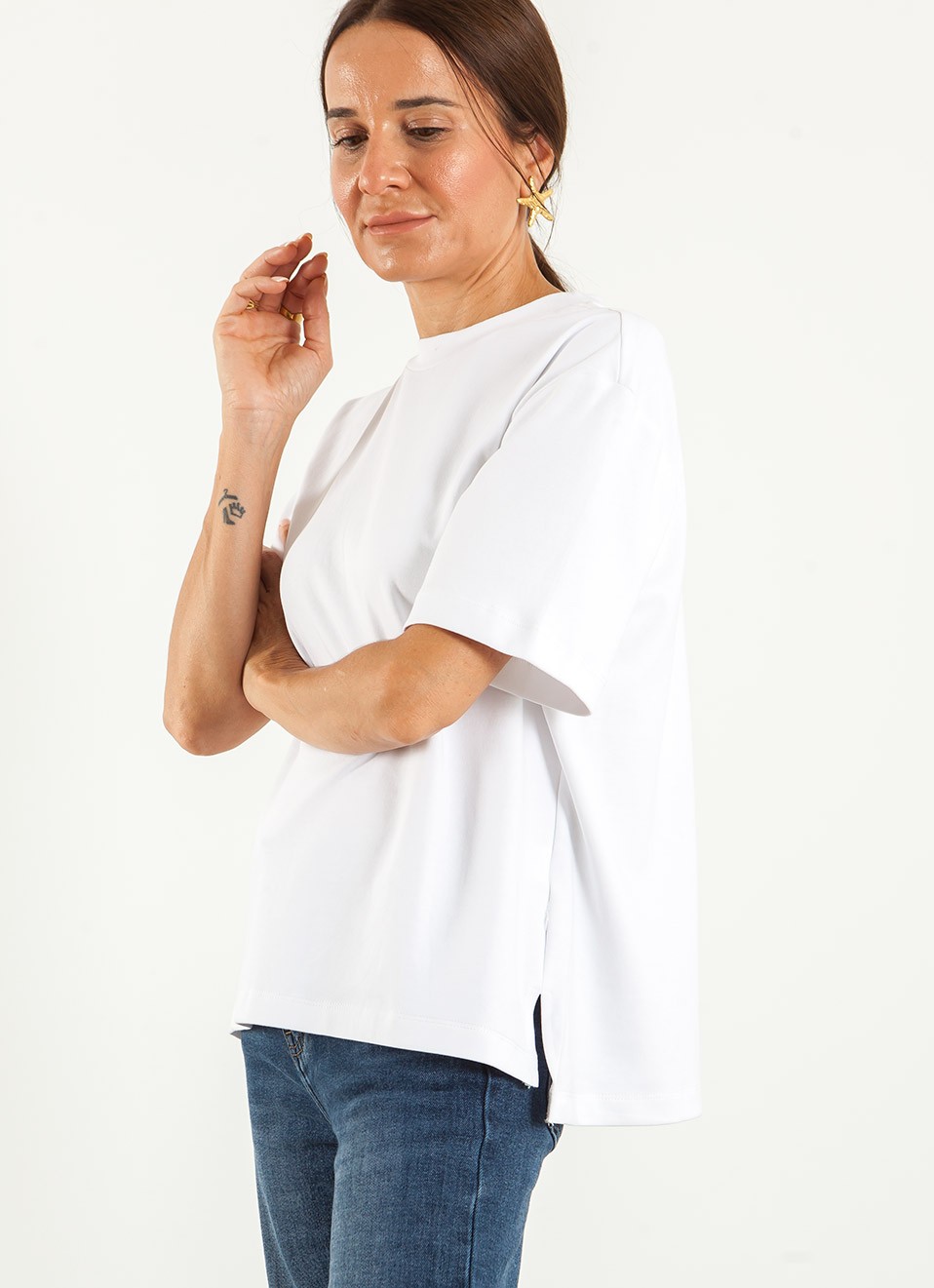Camiseta Básica Manga Corta Mujer | Esencial | Premonición.online