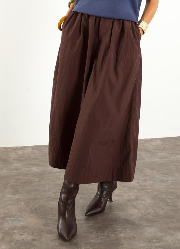 Pantalón Capri Mujer | Marrón y Verde | Tendencia | Premonición.online