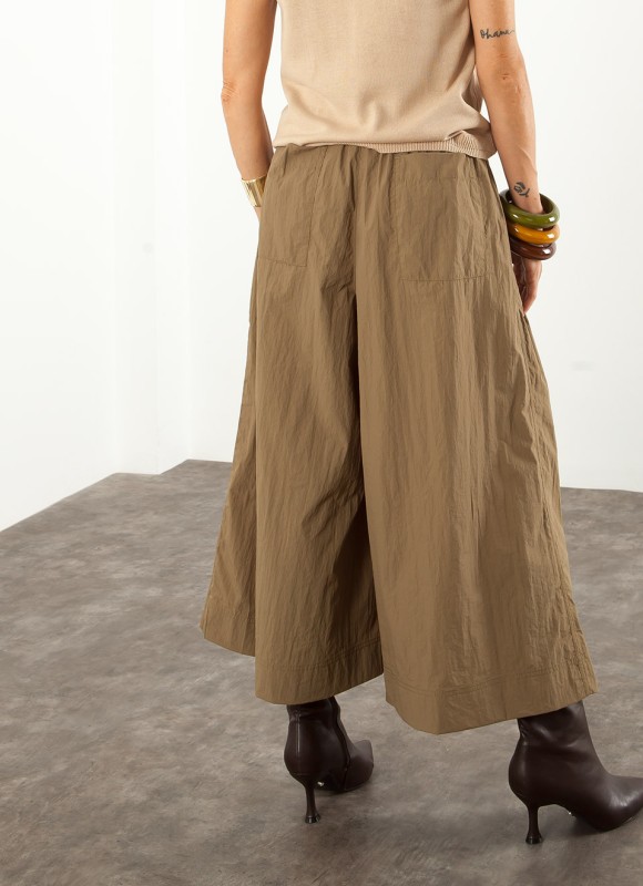 Pantalón Capri Mujer | Marrón y Verde | Tendencia | Premonición.online