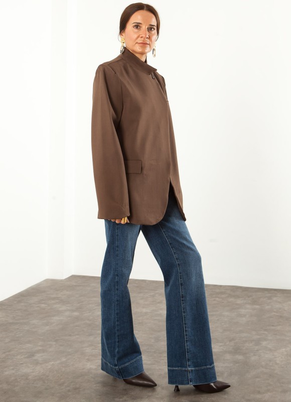 Americana Cruzada 1 Botón Mujer | Elegante | Premonición.online