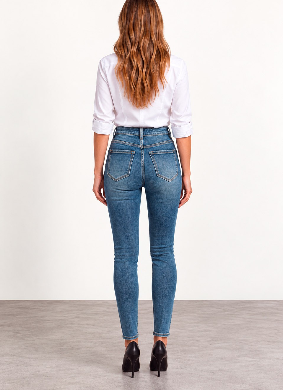Jeans Pitillo con Licra Mujer | Tiro Alto y Favorecedor | Premonición.online