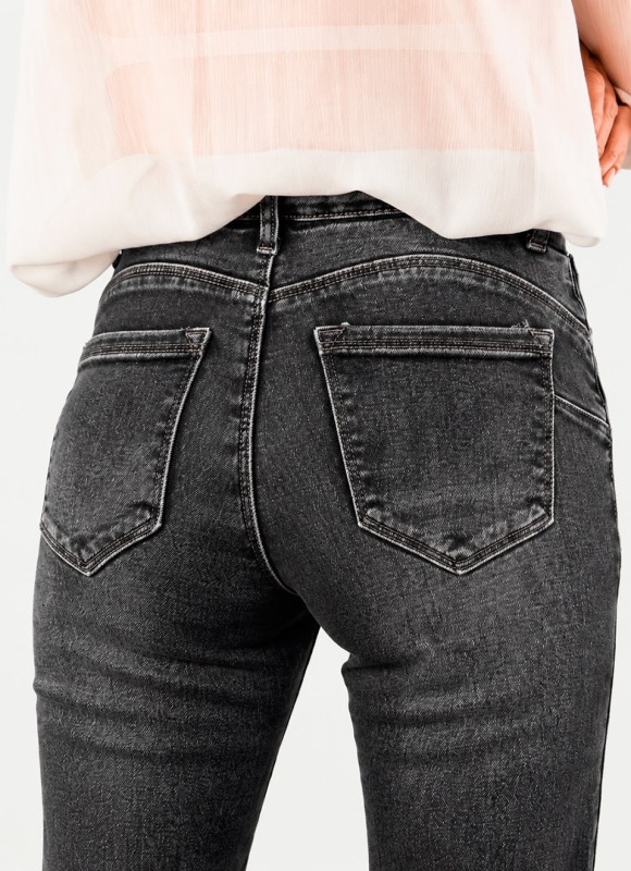 Jeans Reductores Faja Gris Mujer | Efecto Estilizador | Premonición.online