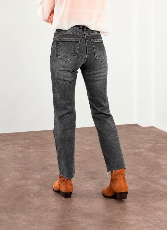 Jeans Reductores Faja Gris Mujer | Efecto Estilizador | Premonición.online