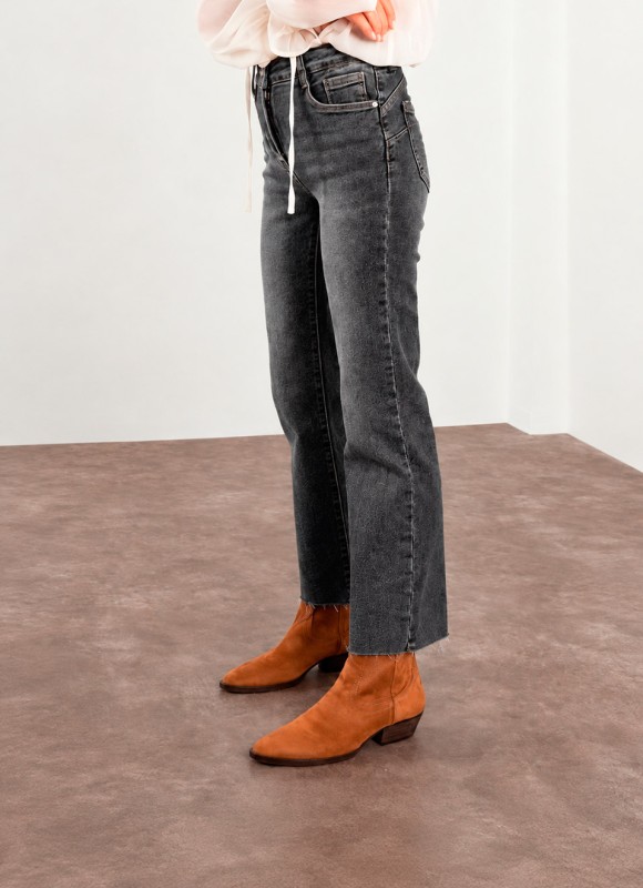 Jeans Reductores Faja Gris Mujer | Efecto Estilizador | Premonición.online