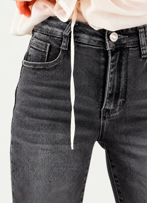 Jeans Reductores Faja Gris Mujer | Efecto Estilizador | Premonición.online