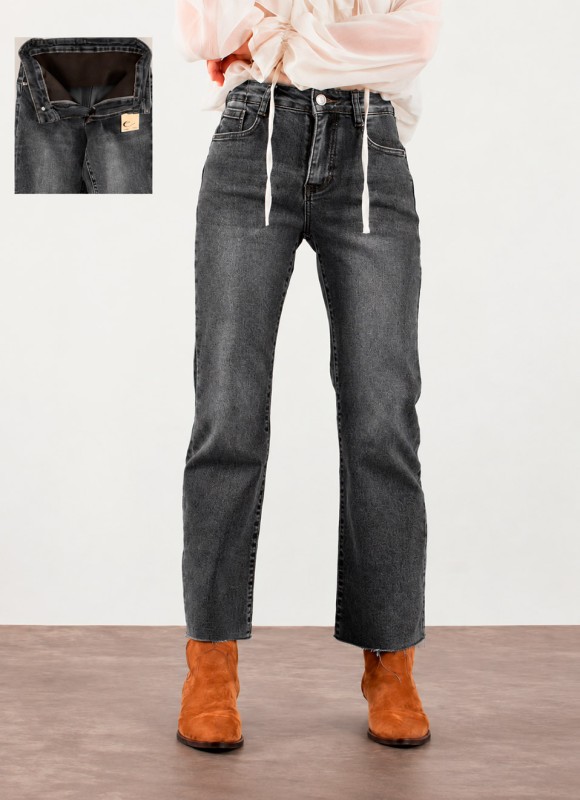 Jeans Reductores Faja Gris Mujer | Efecto Estilizador | Premonición.online