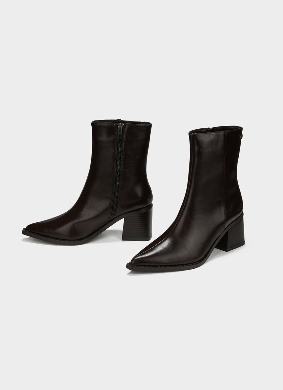 Botín de Punta Mujer | Marrón y Negro | Elegante | Premonición.online