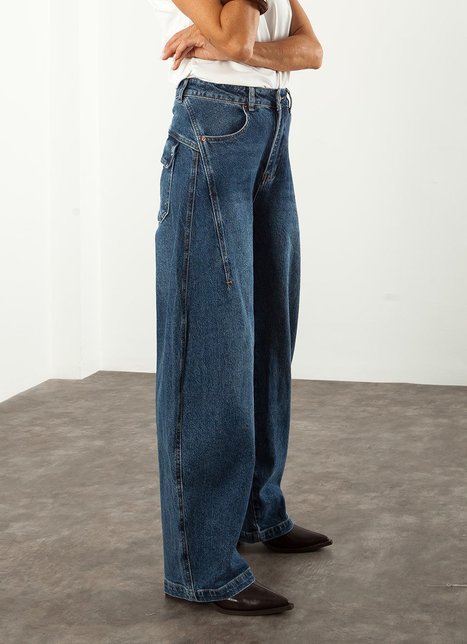 Jeans Balloon Azul Desgastado Mujer | Vaquero Actual | Premonición.online