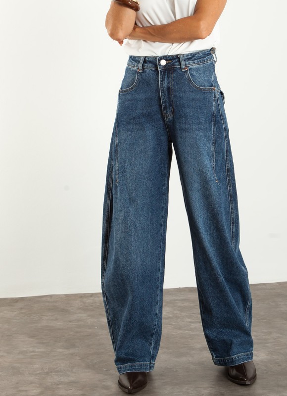 Jeans Balloon Azul Desgastado Mujer | Vaquero Actual | Premonición.online