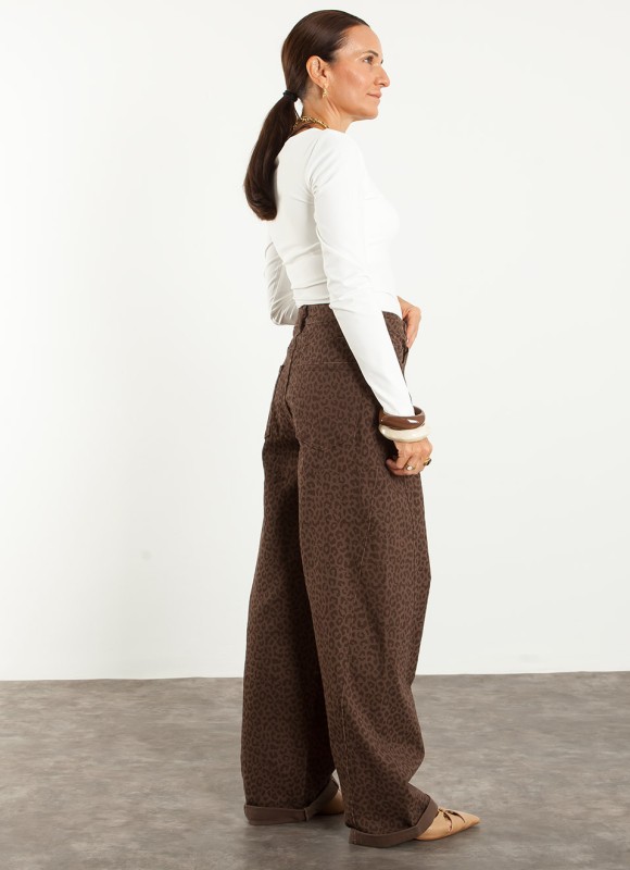 Jeans Balloon Leopardo Mujer | Vaquero de Tendencia | Premonición.online