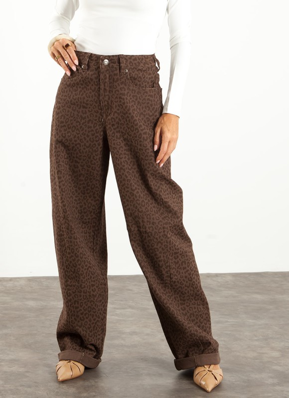 Jeans Balloon Leopardo Mujer | Vaquero de Tendencia | Premonición.online