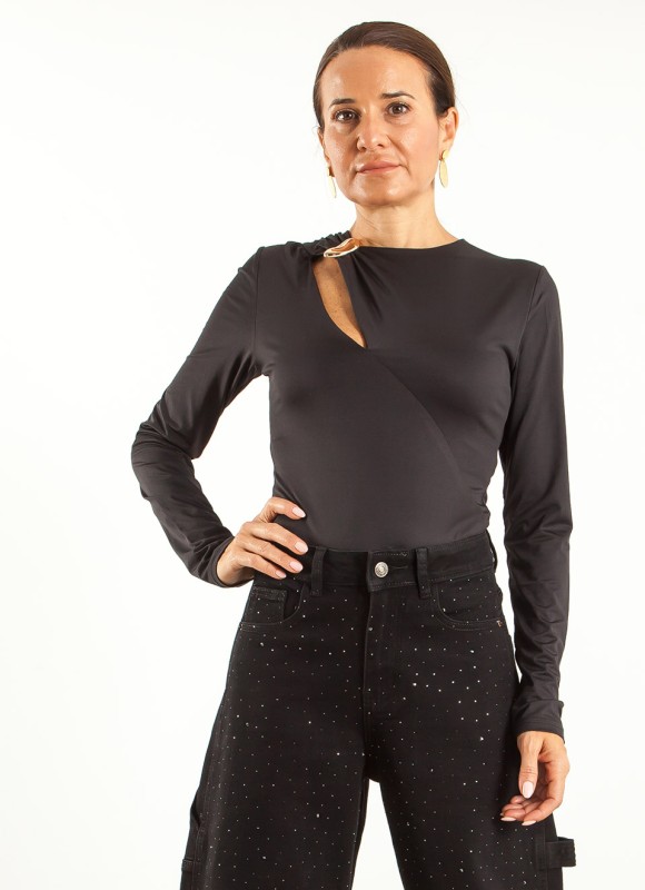 Body Licra con Lágrima Dorada Mujer | Elegante | Premonición.online