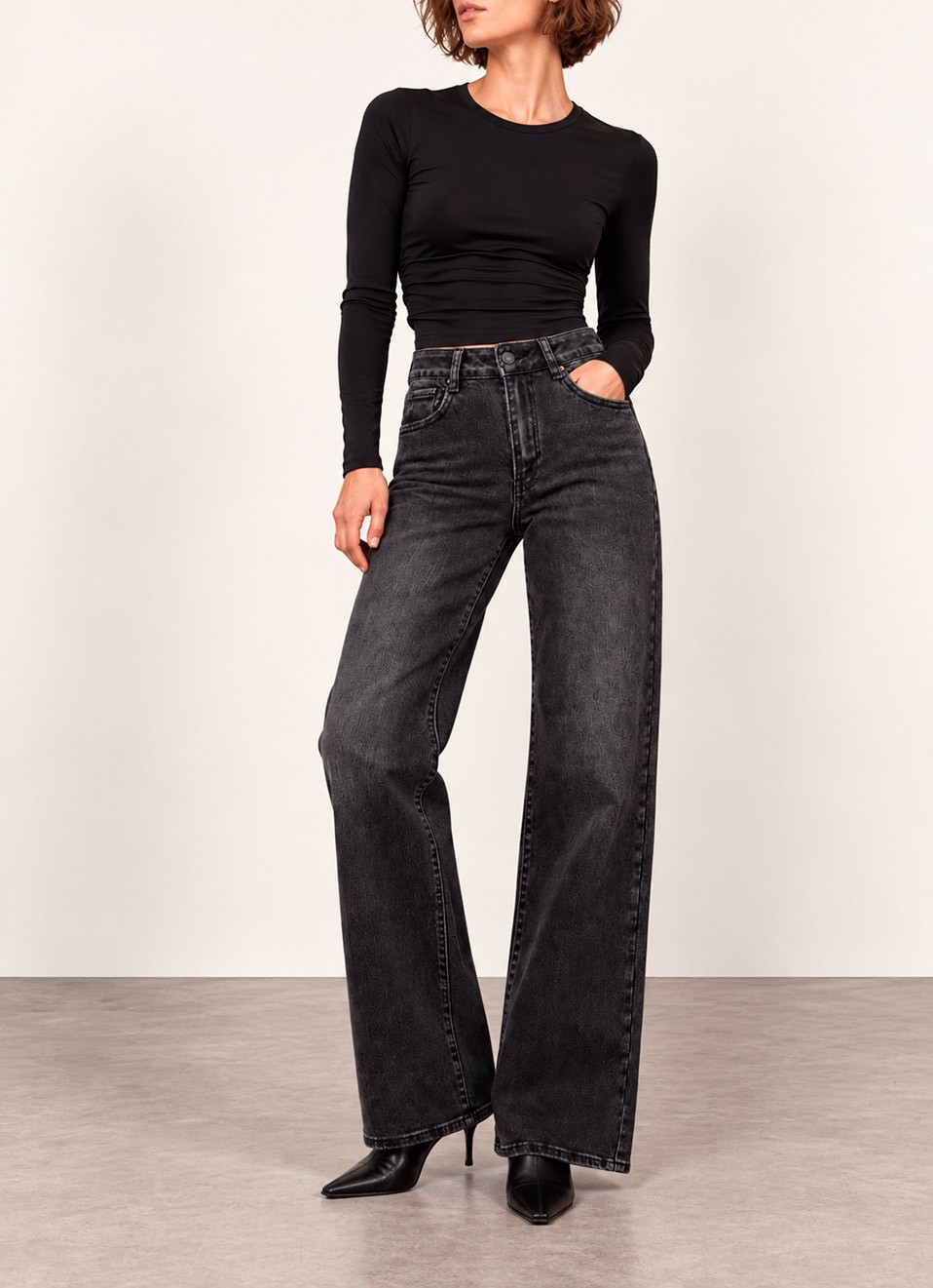 Jeans Dad Fit Gris Mujer | Pantalón Vaquero Actual | Premonición.online