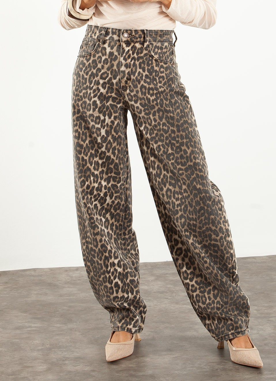 Jeans Balloon Leopardo Mujer | Pantalón Vaquero | Premonición.online