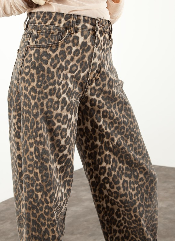 Jeans Balloon Leopardo Mujer | Pantalón Vaquero | Premonición.online