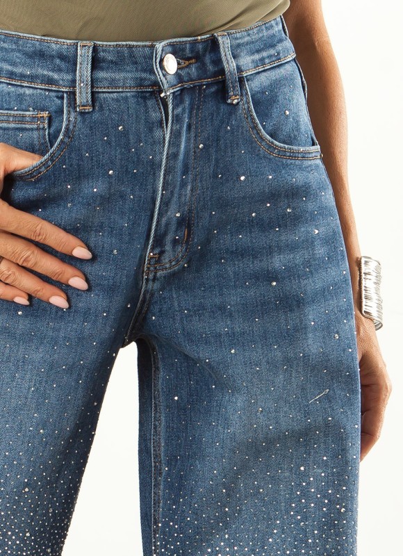 Jeans Barrel Balloon Mujer | Con Strass y Tendencia | Premonición.online