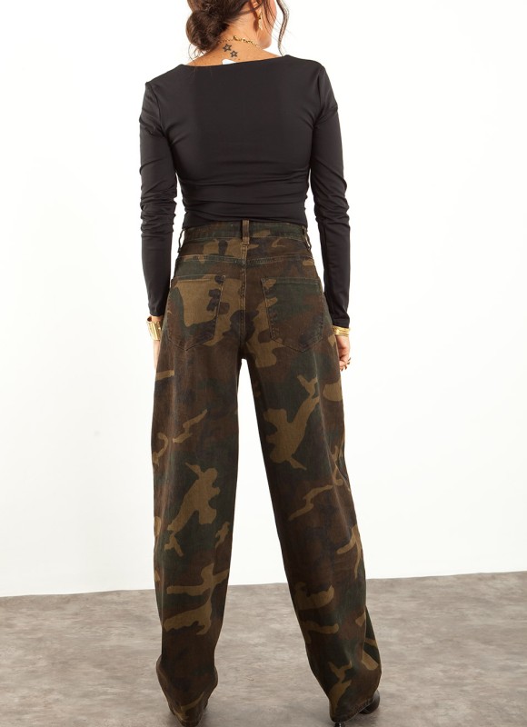 Jeans Balloon Camuflaje Mujer | Pantalón Vaquero | Premonición.online