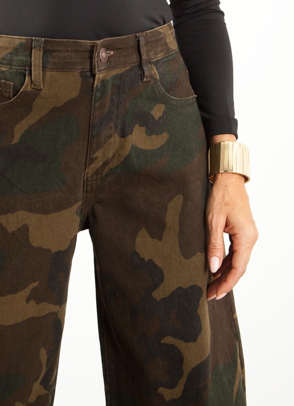 Jeans Balloon Camuflaje Mujer | Pantalón Vaquero | Premonición.online