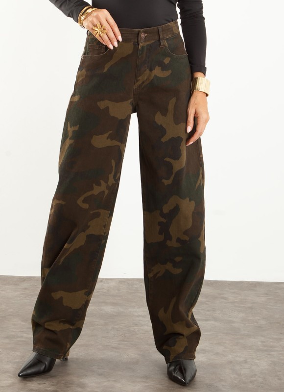 Jeans Balloon Camuflaje Mujer | Pantalón Vaquero | Premonición.online