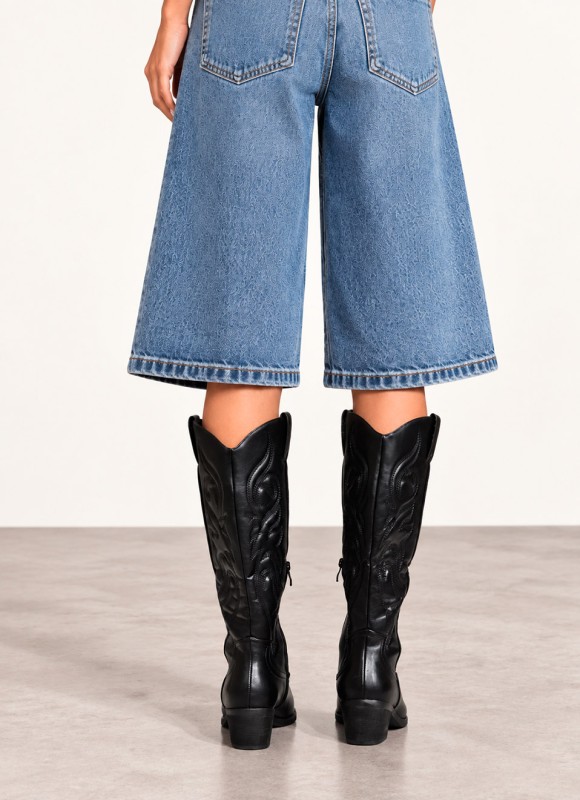 Botas Cowboy Negras Mujer | Estilo Western y Tendencia | Premonición.online