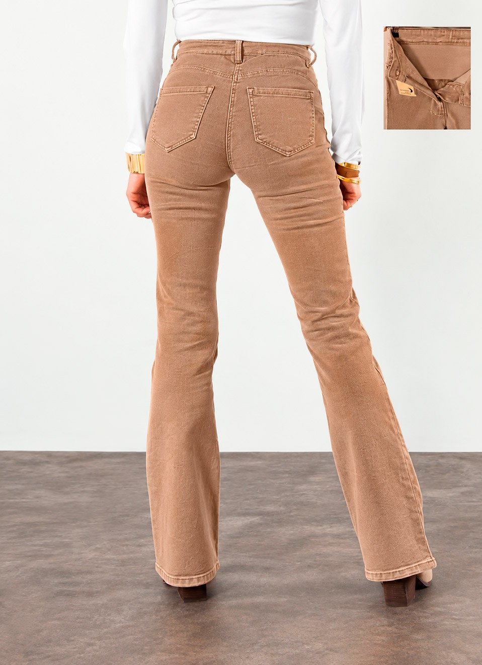 Jeans flare reductor push up