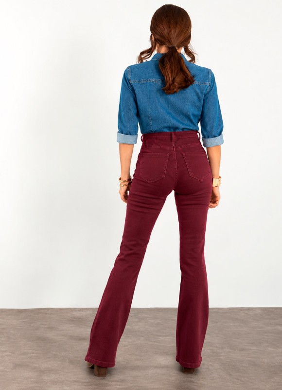 Jeans flare reductor push up