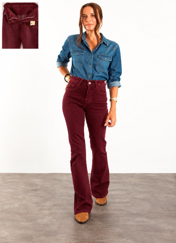 Jeans flare reductor push up