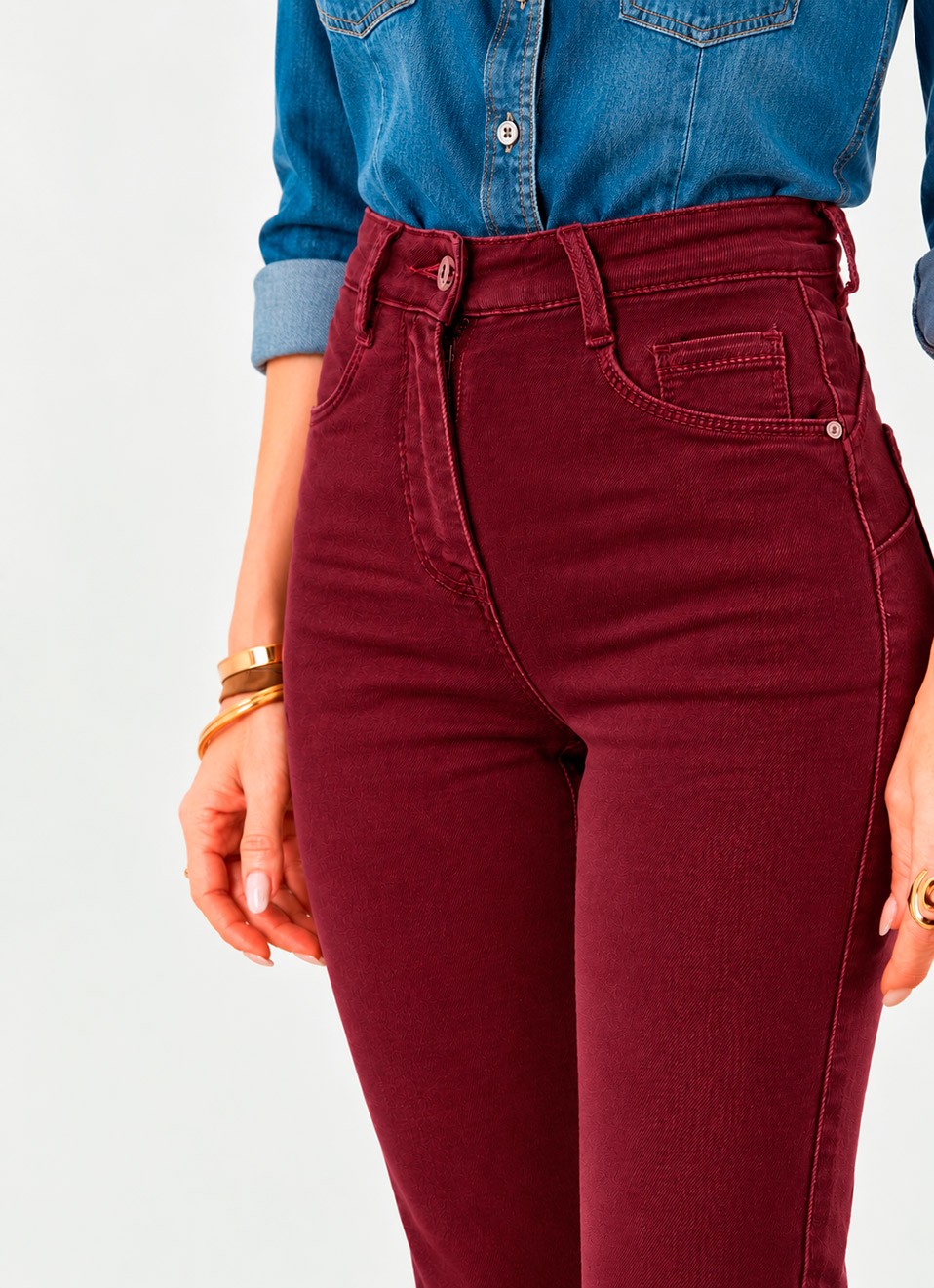 Jeans flare reductor push up