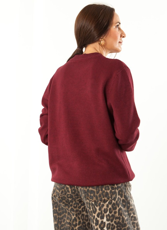 Jersey Básico Cuello Perkins Mujer | Moda | Premonición.online