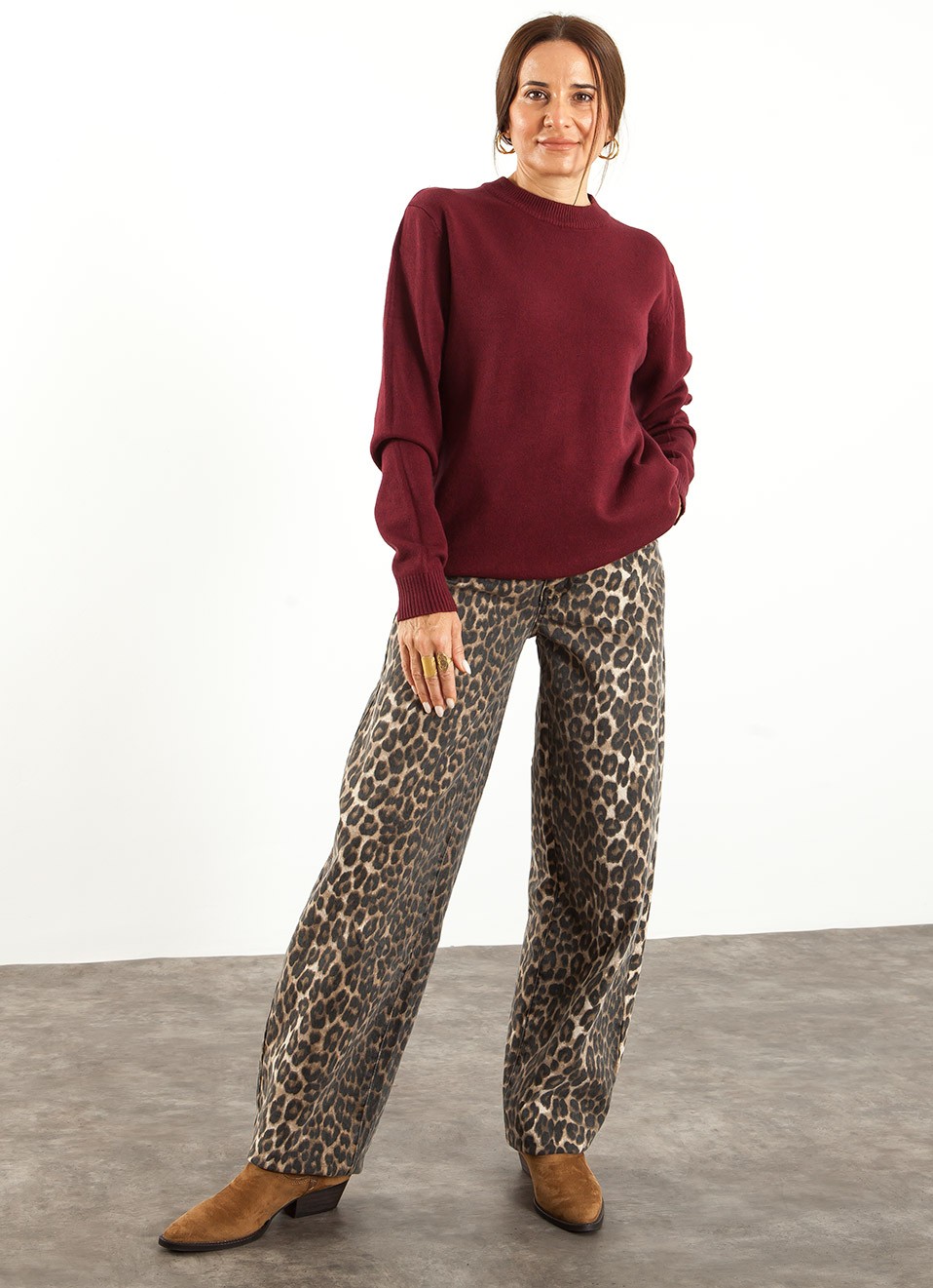 Jersey Básico Cuello Perkins Mujer | Moda | Premonición.online