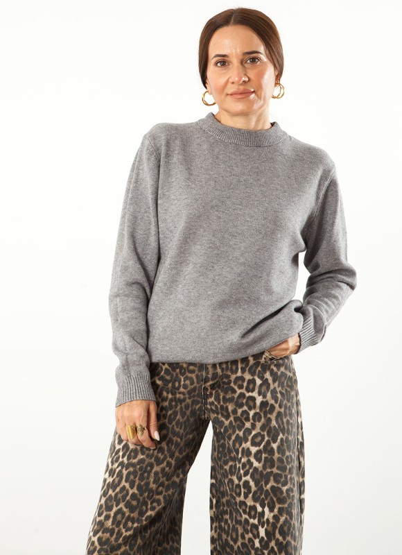 Jersey Básico Cuello Perkins Mujer | Moda | Premonición.online