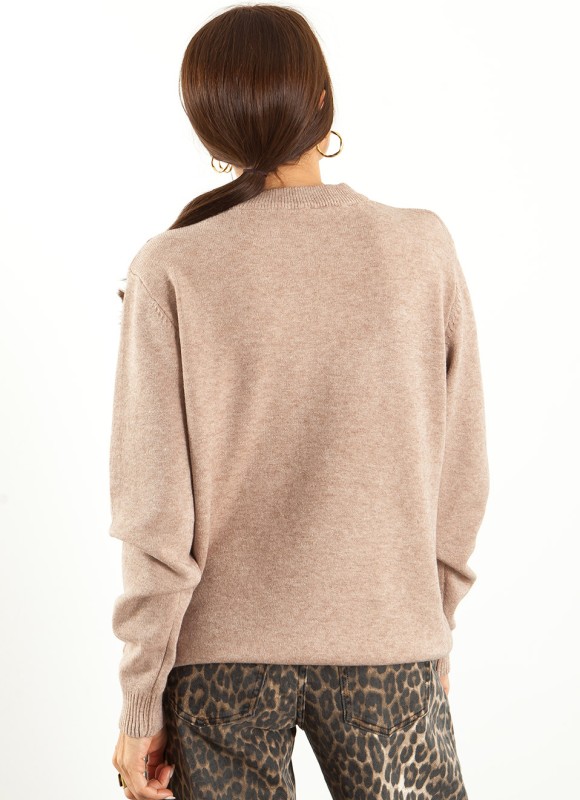 Jersey Básico Cuello Perkins Mujer | Moda | Premonición.online