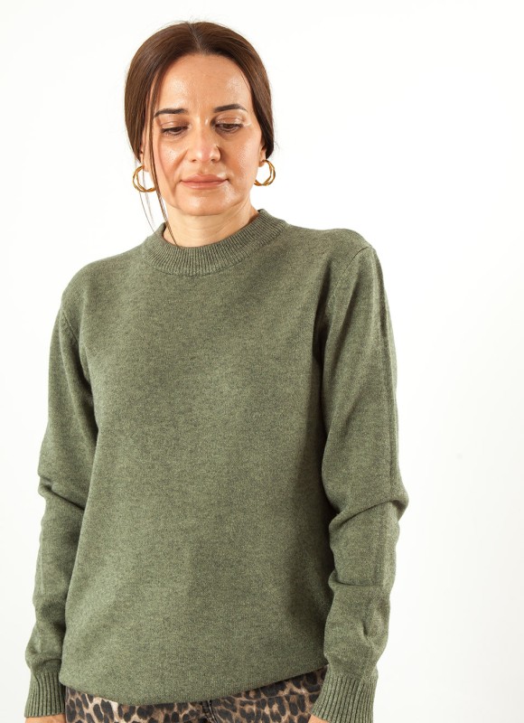 Jersey Básico Cuello Perkins Mujer | Moda | Premonición.online