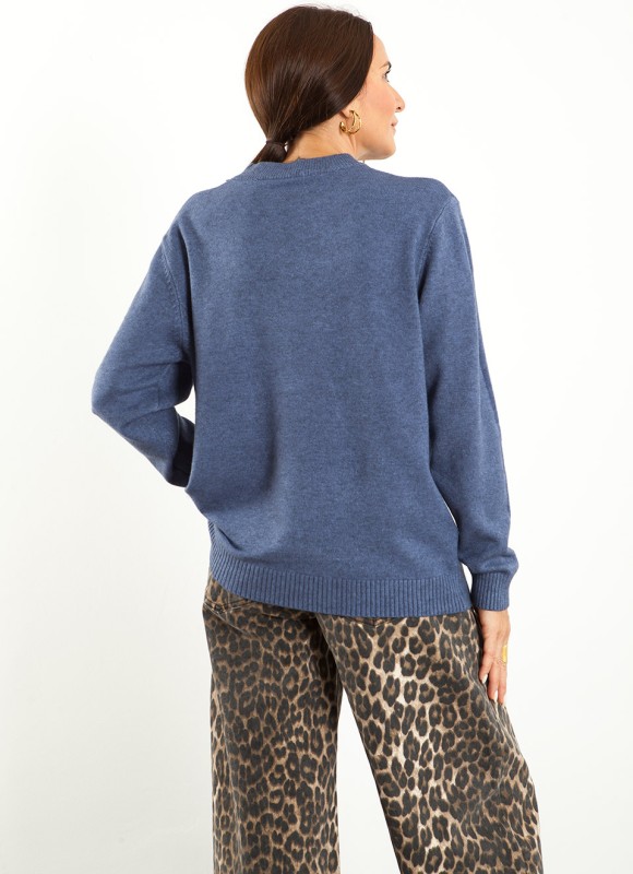 Jersey Básico Cuello Perkins Mujer | Moda | Premonición.online