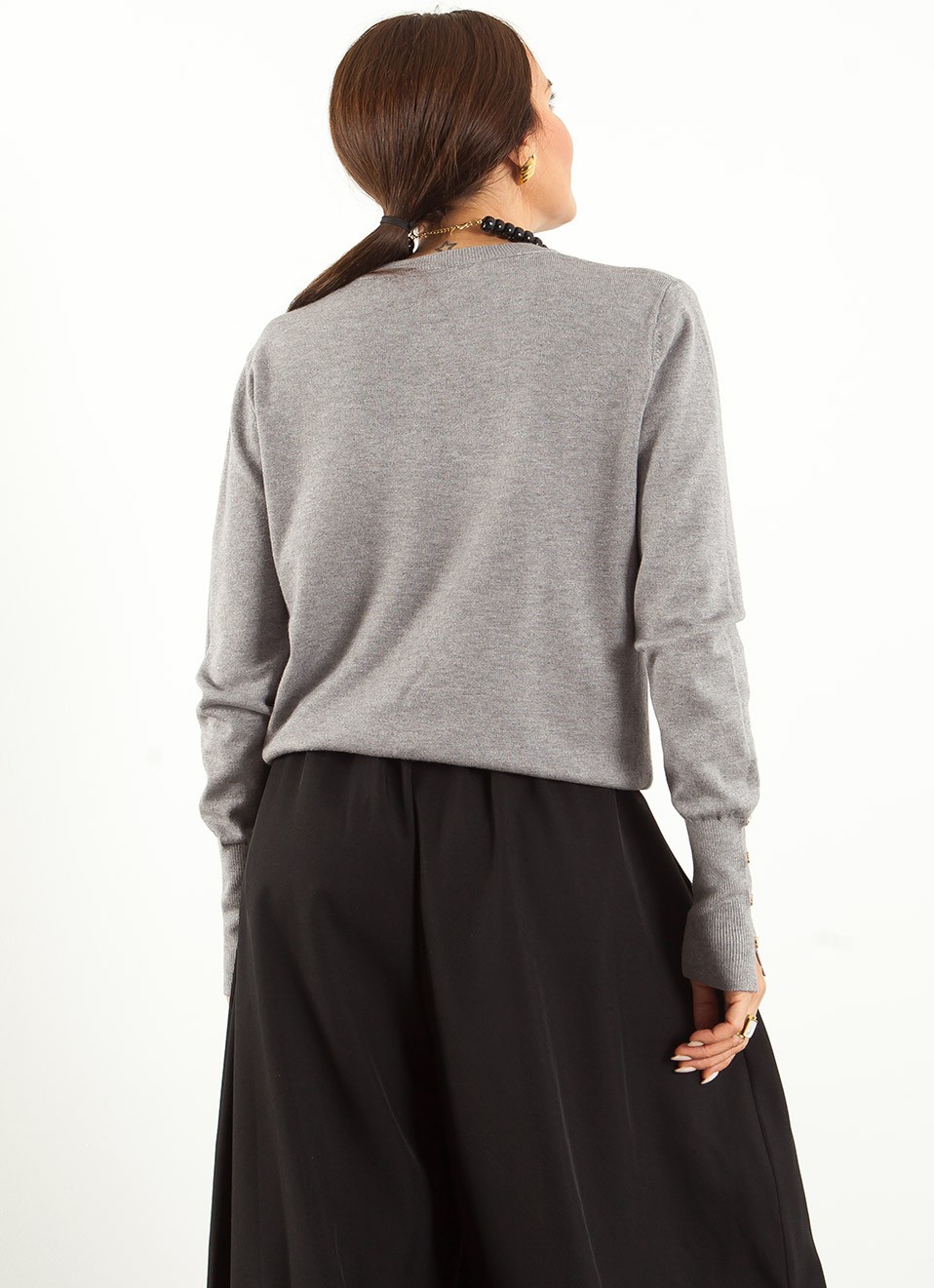 Jersey con Botones Dorados Mujer | Elegante | Premonición.online