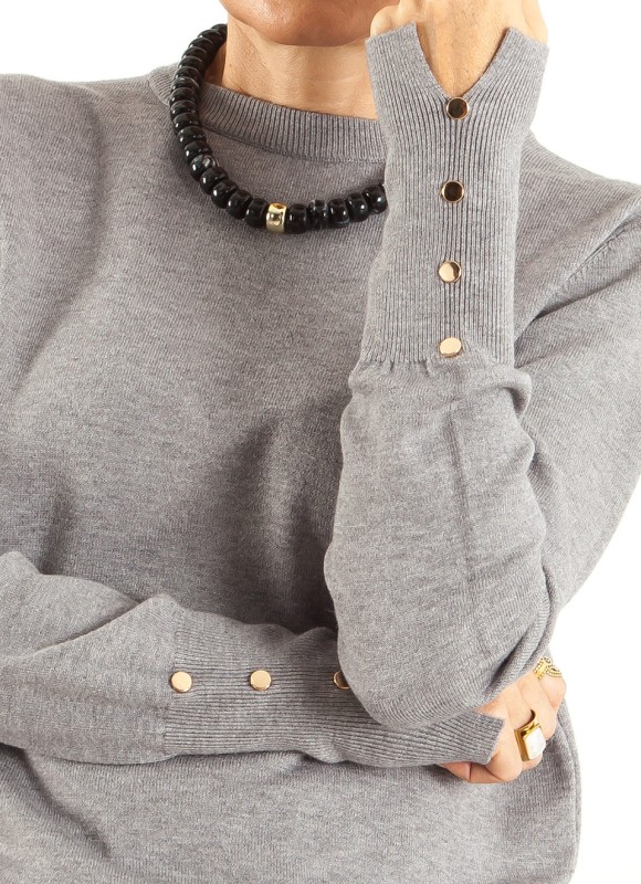 Jersey con Botones Dorados Mujer | Elegante | Premonición.online