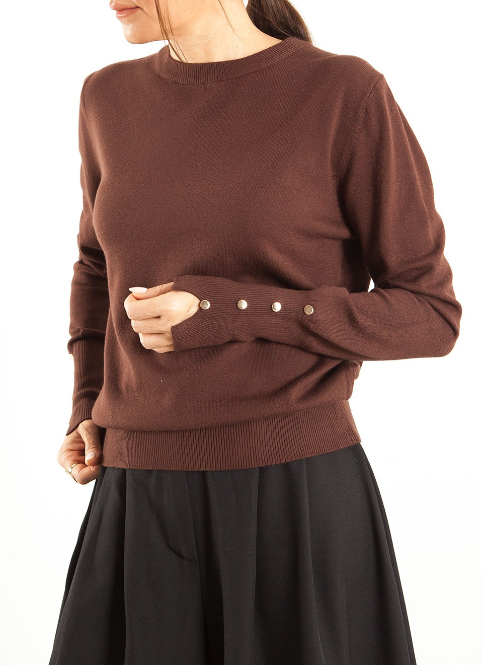 Jersey con Botones Dorados Mujer | Elegante | Premonición.online
