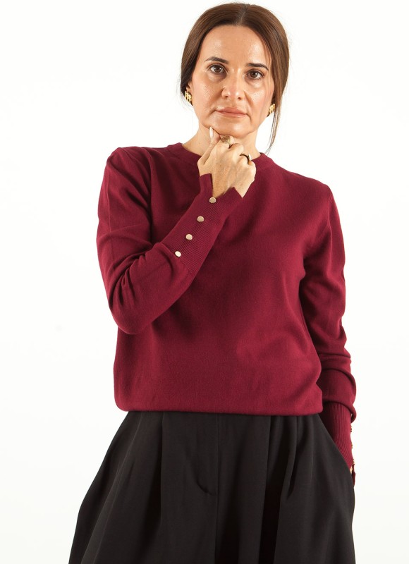 Jersey con Botones Dorados Mujer | Elegante | Premonición.online