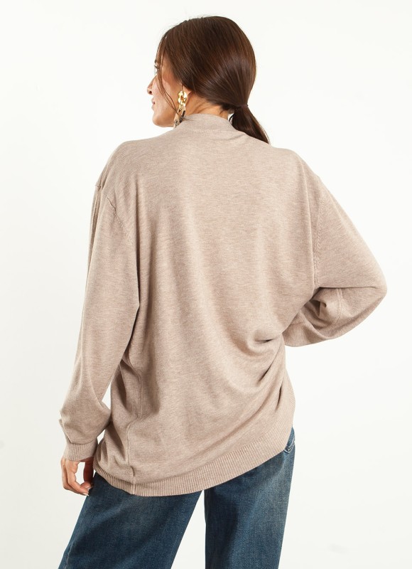 Jersey Oversize Cuello Perkins Mujer | 17€ | Premonición.online