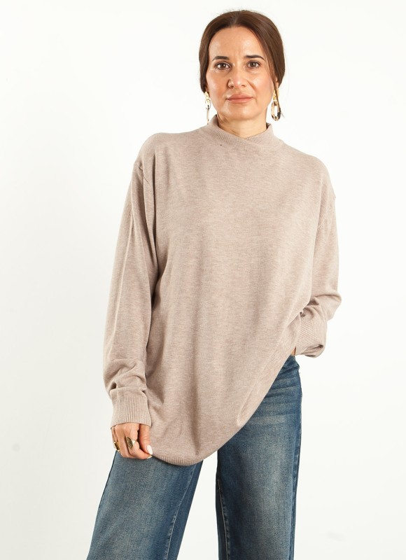 Jersey Oversize Cuello Perkins Mujer | 17€ | Premonición.online